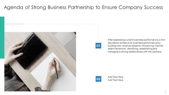 Strong Business Partnership To Ensure Company Success Ppt PowerPoint Presentation Complete Deck With Slides