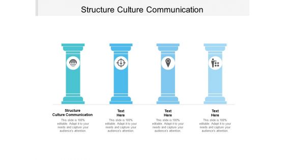 Structure Culture Communication Ppt PowerPoint Presentation Model Graphic Images Cpb