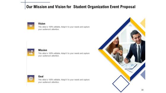 Student Club Event Planning Ppt PowerPoint Presentation Complete Deck With Slides