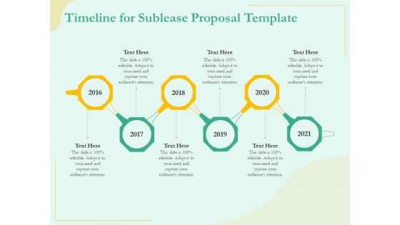 Sublease Agreement Timeline For Sublease Proposal Template Ppt Styles Graphics Template PDF