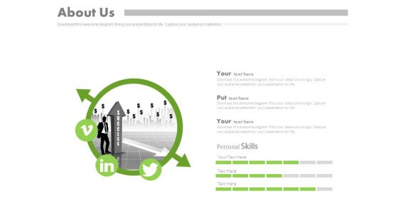 Success Planning With Social Media Links Powerpoint Slides