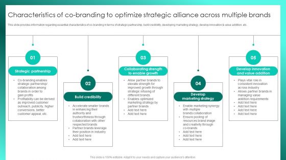 Successful Brand Management Characteristics Of Co Branding To Optimize Strategic Alliance Brochure PDF Successful Brand Management Characteristics Of Co Branding To Optimize Strategic Alliance Brochure PDF