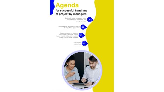 Successful Handling Of Project By Managers Template