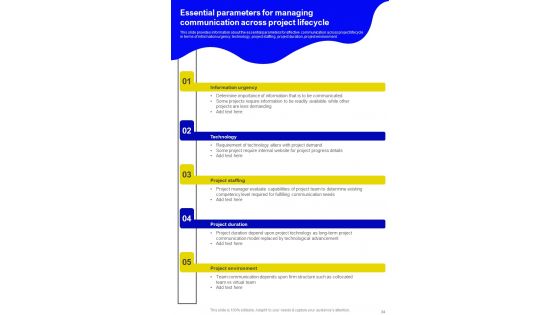 Successful Handling Of Project By Managers Template