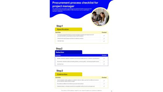 Successful Handling Of Project By Managers Template