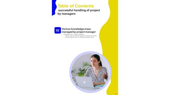 Successful Handling Of Project By Managers Template