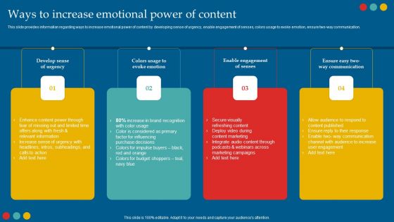Successful Rebranding Guide Ways To Increase Emotional Power Of Content Ideas PDF