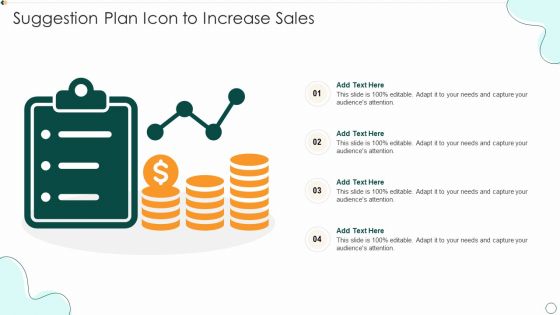 Suggestion Plan Icon To Increase Sales Microsoft PDF