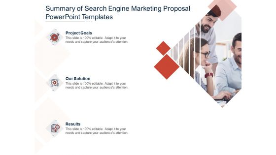 Summary Of Search Engine Marketing Proposal PowerPoint Templates Ppt PowerPoint Presentation File Master Slide PDF