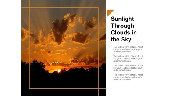 Sunlight Through Clouds In The Sky Ppt PowerPoint Presentation Gallery Graphics Download