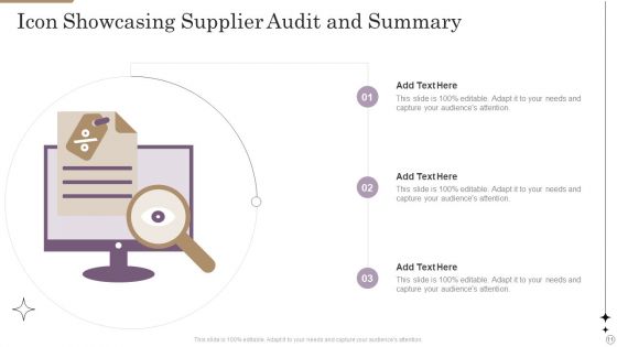 Supplier Audit Summary Ppt PowerPoint Presentation Complete With Slides