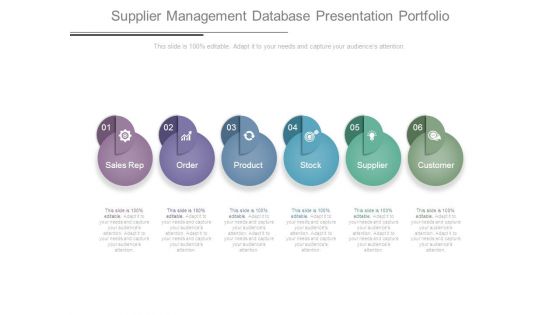 Supplier Management Database Presentation Portfolio