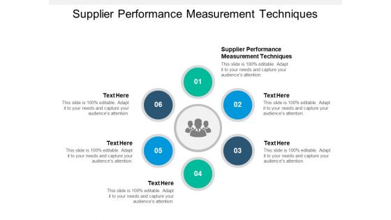 Supplier Performance Measurement Techniques Ppt PowerPoint Presentation Infographic Template Demonstration