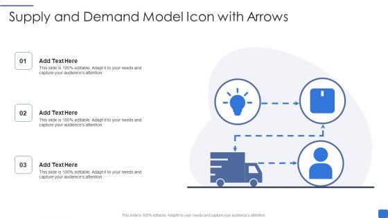 Supply And Demand Model Icon With Arrows Mockup PDF