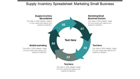 supply inventory spreadsheet marketing small business owners mobile marketing ppt powerpoint presentation file icons