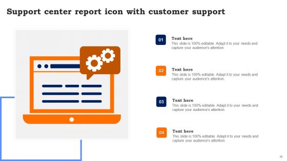 Support Center Report Ppt PowerPoint Presentation Complete Deck With Slides