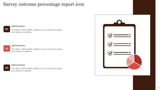 Survey Outcome Percentage Ppt PowerPoint Presentation Complete Deck With Slides