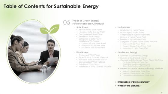 Sustainable Energy Ppt PowerPoint Presentation Complete Deck