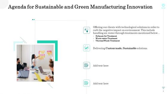 Sustainable Green Manufacturing Innovation Ppt PowerPoint Presentation Complete With Slides