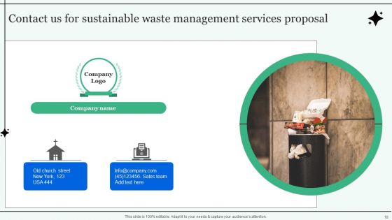 Sustainable Waste Management Services Proposal Ppt PowerPoint Presentation Complete Deck With Slides