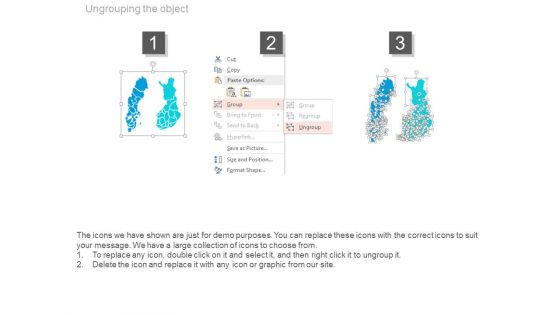 Sweden And Finland Map For Business Analysis Powerpoint Slides