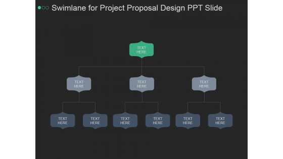 Swimlane For Project Proposal Design Ppt PowerPoint Presentation Microsoft