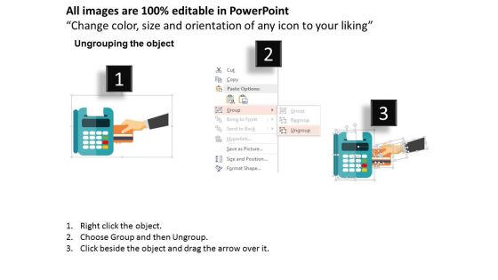 Swipe Atm Card Technology Illustration Powerpoint Templates