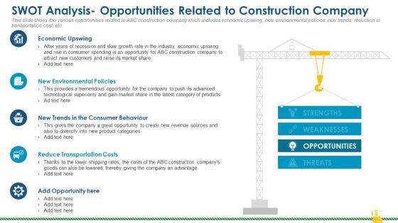 Swot Analysis Opportunities Related To Construction Company Template PDF Swot Analysis Opportunities Related To Construction Company Template PDF