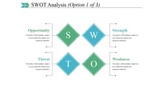 Swot Analysis Template 1 Ppt PowerPoint Presentation Show