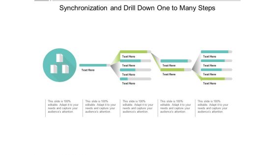 Synchronization And Drill Down One To Many Steps Ppt PowerPoint Presentation Infographics Templates