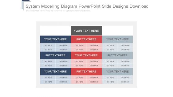 System Modelling Diagram Powerpoint Slide Designs Download
