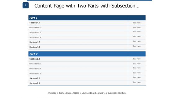 Table Of Content Business Customer Ppt PowerPoint Presentation Complete Deck