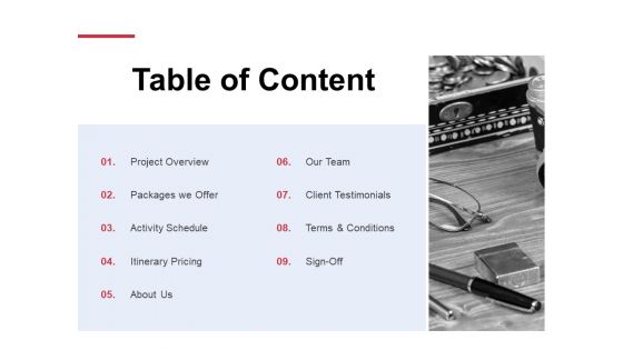 Table Of Content Client Testimonials Ppt Powerpoint Presentation File Designs Download