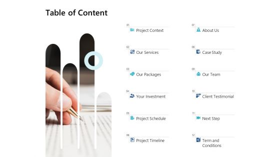 Table Of Content Ppt PowerPoint Presentation Inspiration Picture Table Of Content Ppt PowerPoint Presentation Inspiration Picture