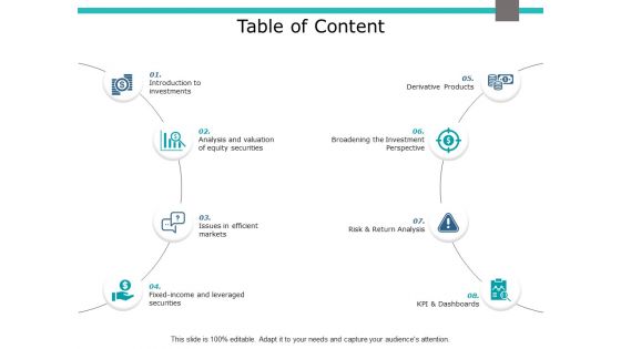 Table Of Content Ppt PowerPoint Presentation Model Demonstration