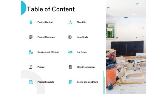 Table Of Content Ppt PowerPoint Presentation Professional Clipart