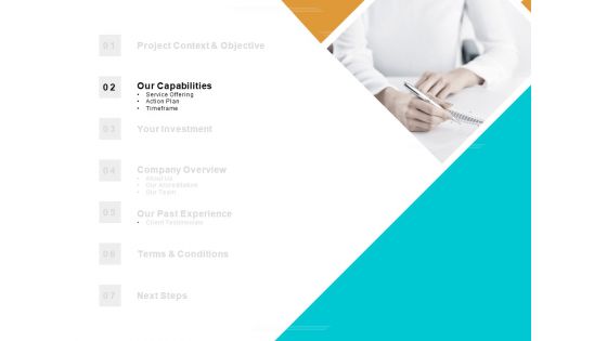 Table Of Contents Capabilities Ppt PowerPoint Presentation Portfolio Guidelines