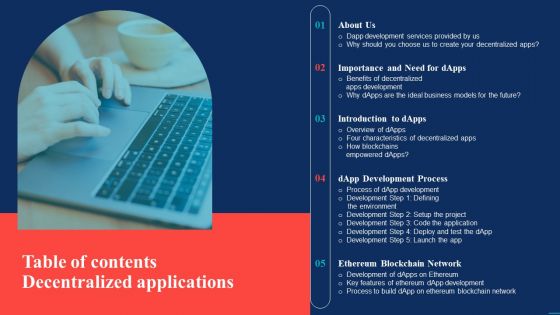 Table Of Contents Decentralized Applications Background PDF