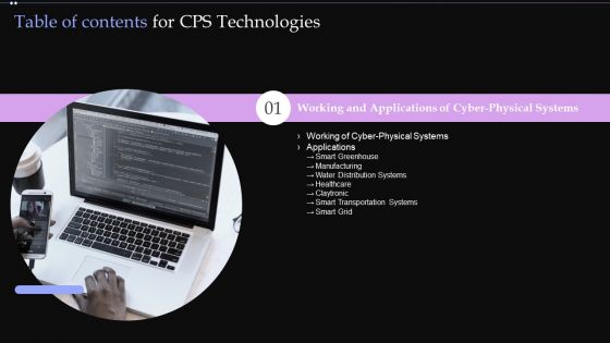Table Of Contents For CPS Technologies Grid Ppt PowerPoint Presentation Diagram Templates PDF Table Of Contents For CPS Technologies Grid Ppt PowerPoint Presentation Diagram Templates PDF