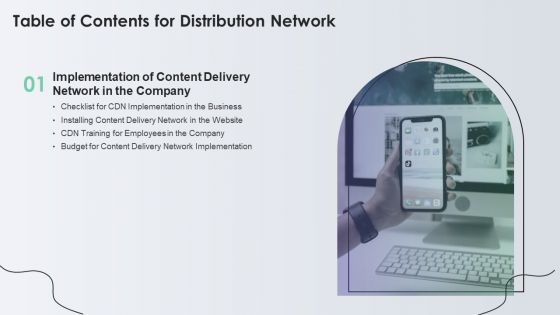 Table Of Contents For Distribution Network Budget Portrait PDF