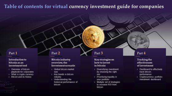 Table Of Contents For Virtual Currency Investment Guide For Companies Microsoft PDF