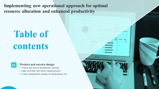 Table Of Contents Implementing New Operational Approach Optimal Resource Allocation Enhanced Productivity Grid PDF