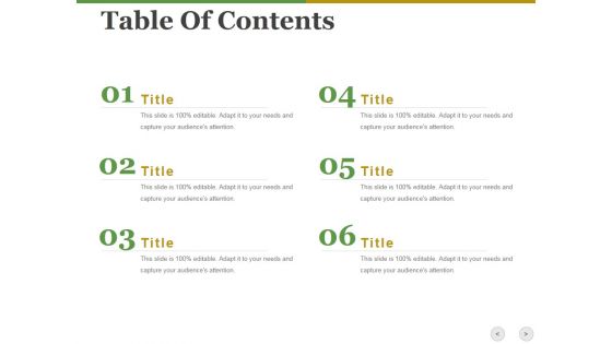 Table Of Contents Ppt PowerPoint Presentation Model Show Table Of Contents Ppt PowerPoint Presentation Model Show