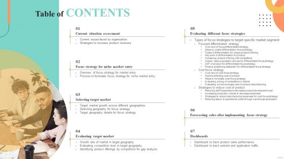 Table Of Contents Price Leadership Technique Offer Discounted Products In Niche Market Portrait PDF