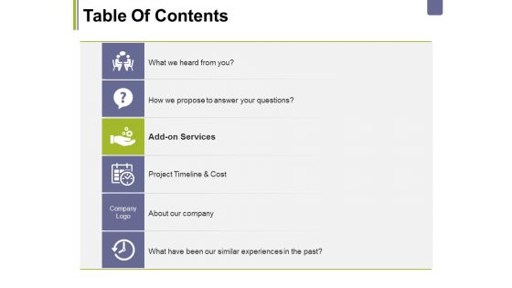 Table Of Contents Template 3 Ppt PowerPoint Presentation Icon Aids