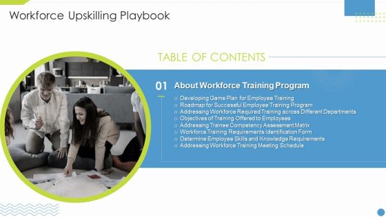 Table Of Contents Workforce Upskilling Playbook Slide Rules PDF Table Of Contents Workforce Upskilling Playbook Slide Rules PDF
