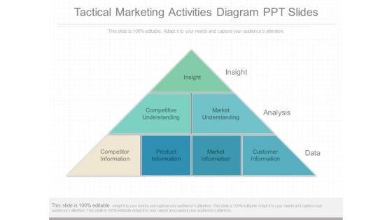 Tactical Marketing Activities Diagram Ppt Slides
