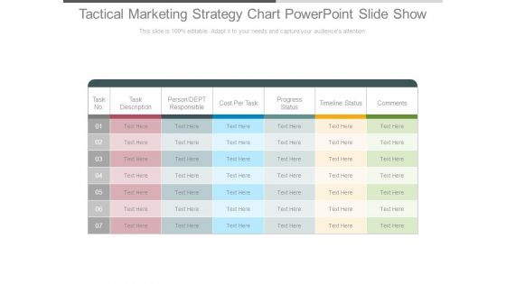 Tactical Marketing Strategy Chart Powerpoint Slide Show Tactical Marketing Strategy Chart Powerpoint Slide Show