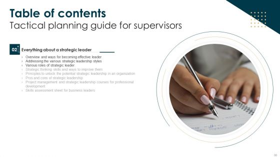 Tactical Planning Guide For Supervisors Ppt PowerPoint Presentation Complete Deck With Slides