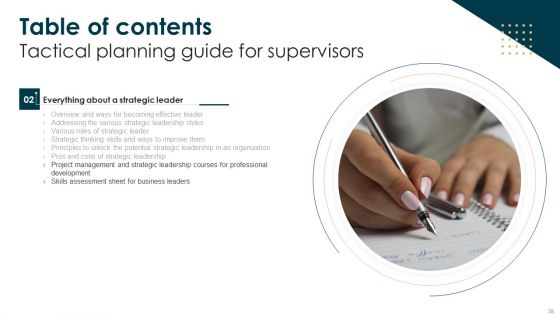 Tactical Planning Guide For Supervisors Ppt PowerPoint Presentation Complete Deck With Slides